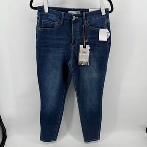 Royalty Curve Collection High Waist Skinny Jeans Womens Sz‎ 8 Blue Tummy Control